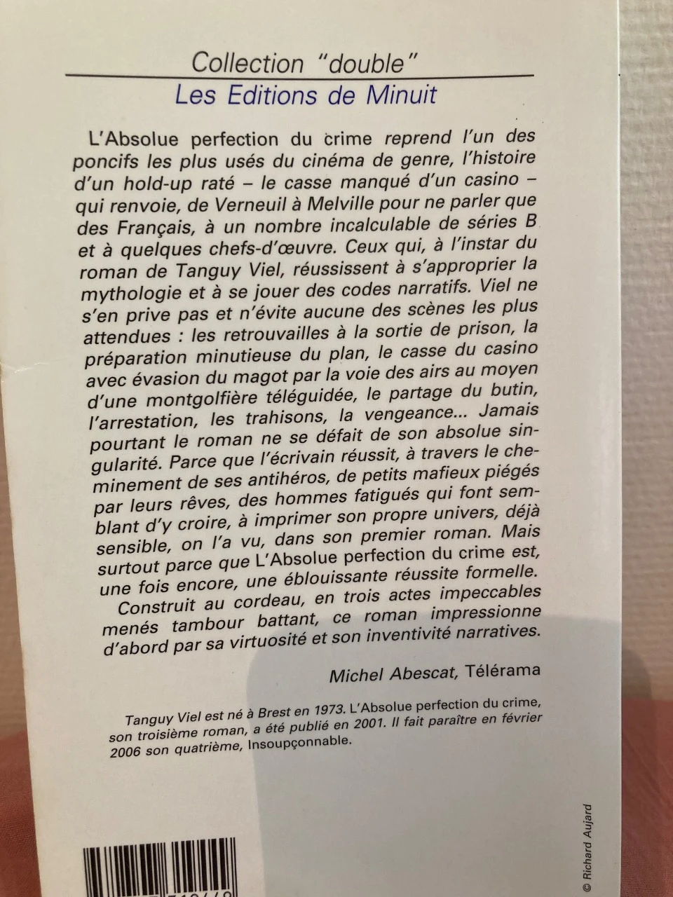 Tanguy Viel «L’absolue perfection du crime » – photo 2